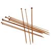 6PCS Bamboo Crochet Hooks for Weaving Bag Socks Yarn Crafts Wood Knitting Needle Pointed Head Knitting Needle