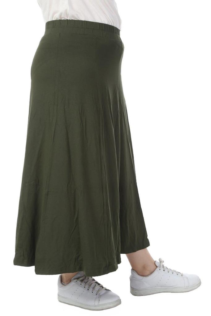 Damenstil Übergröße Rock 8-teiliger Rock mit elastischem Bund