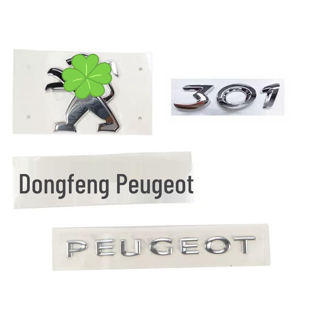 Emblemi Leone Anteriore e Posteriore, Francese, Cinese, Numerici per Peugeot 301 (2013-2015)