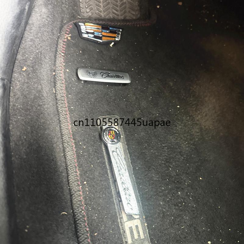 CZMJ1 2/4PCS Car Carpet Emblems for CadillacEscalade CTS ATS SRX XTS XT5 STS CT5 CT6 BLS XLR Car Floor Mats Metal Emblem Stickers