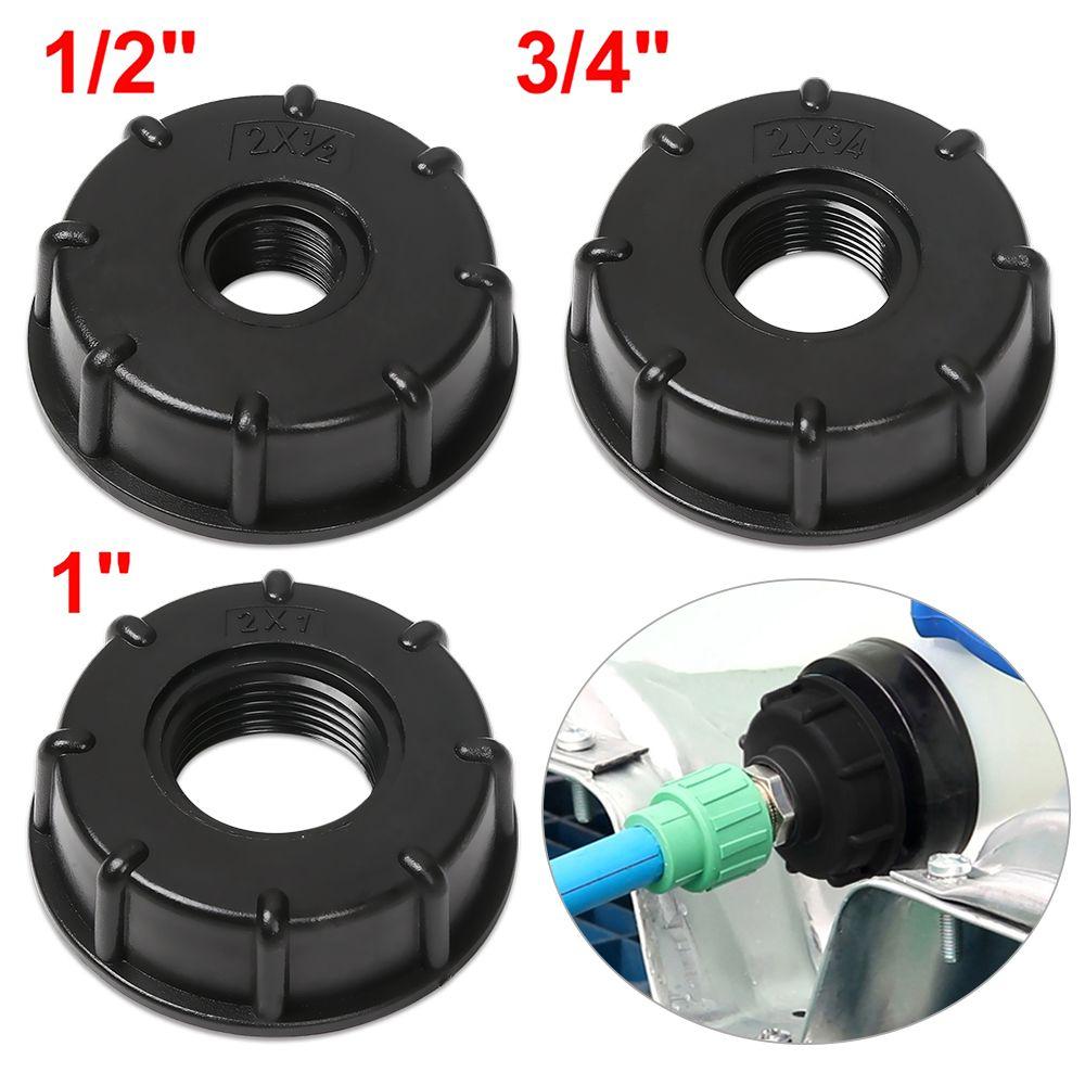 Portable 1/2" 3/4" 1" Adaptor Connector Threaded Cap Coarse IBC Tank Fittings