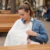 Cotton Breastfeeding Nursing Cover Breathable Baby Stroller Blanket  Mother Outing