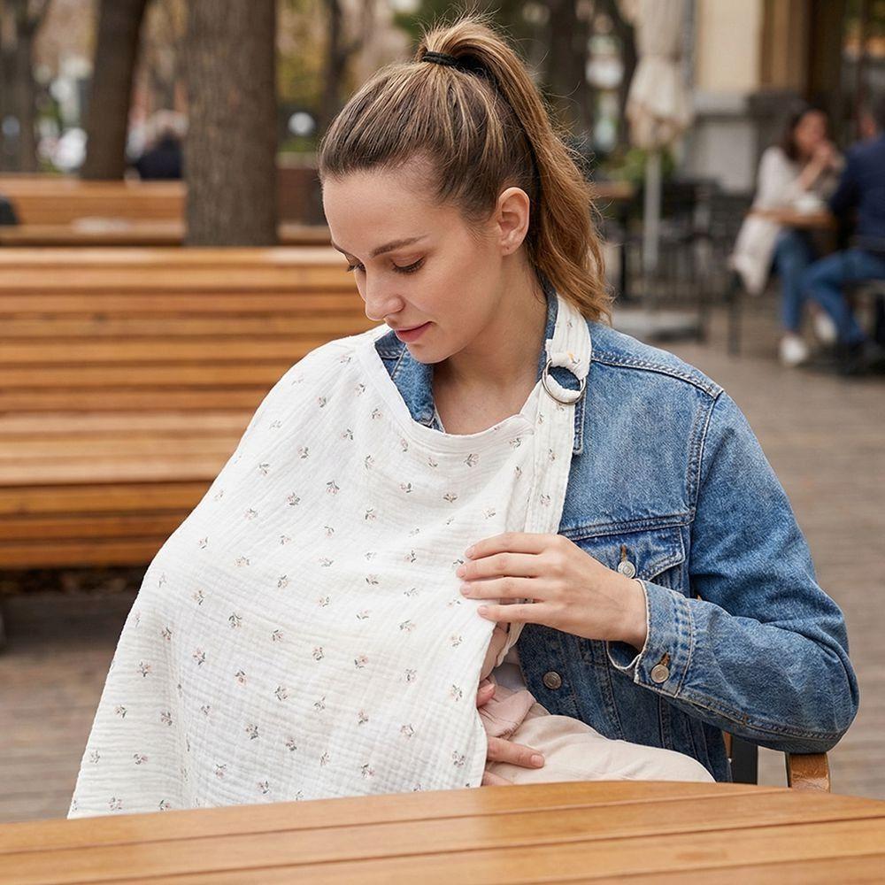 Cotton Breastfeeding Nursing Cover Breathable Baby Stroller Blanket  Mother Outing