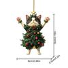 1 STÜCK Weihnachtsbaum Anhänger Acryl Niedliche Katze Hängende Ornamente für Wand Weihnachtsbaum Dekorationen Partyzubehör Neujahrsgeschenke