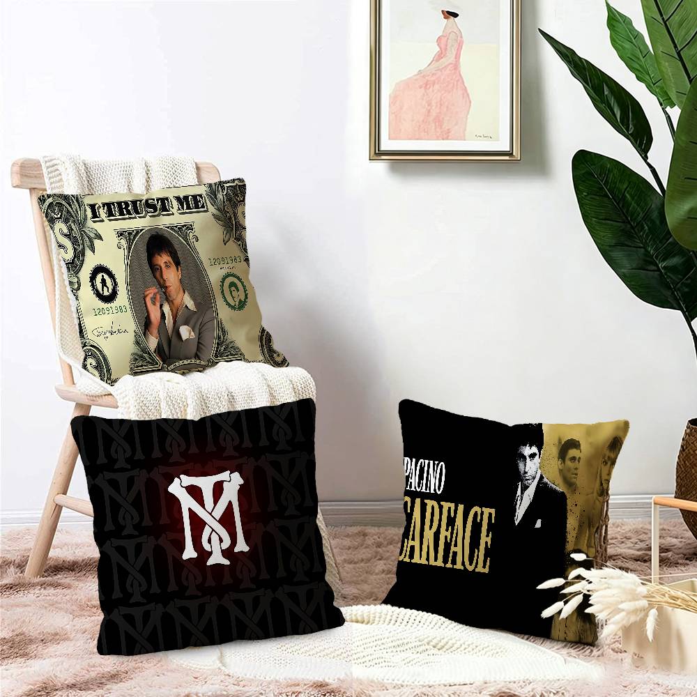 Retro S-Scarface Lucky Dragon pillow cover sofa cushion cover home room decoration children gift