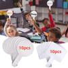 10 Stück trocken abwischbare Antwortpaddel, handgehaltenes doppelseitiges Paddel, Mini-Whiteboards, kleine Whiteboards, trocken abwischbare Schilder, Auktionspaddel