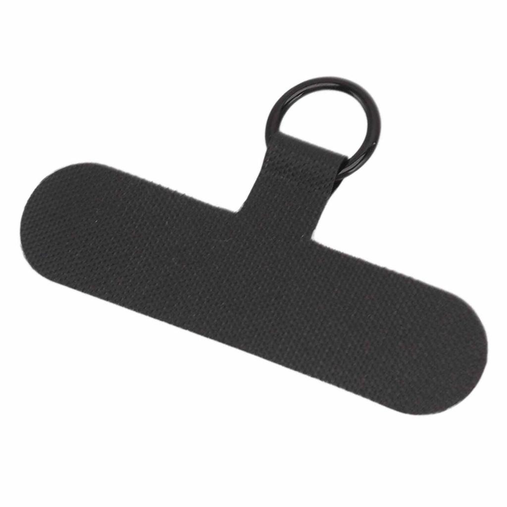 2PCS Phone Tether Tab Nylon Safety Lanyard Patch Phone Strap Replacement Part for Most Cell Phone Case Black
