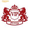 Double Lion Crown VIP Letter Car Reflective Decal Sticker