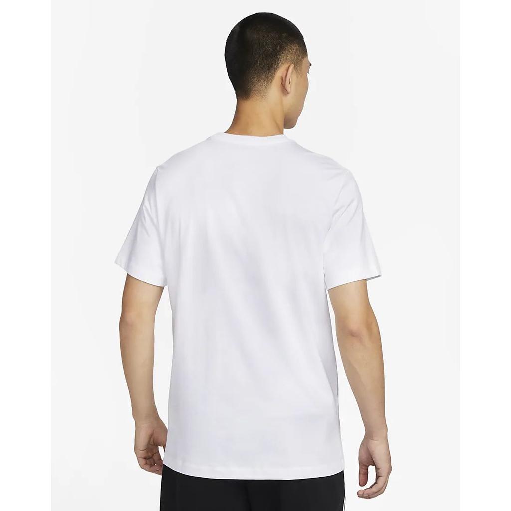 Nike Barcelona Crest Print Short Sleeve Football Shirt Men Tops White FD3066-100