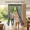 Diamond Mesh Mosquito Proof Door Curtain, Summer Mosquito Net, Magnetic Mesh Curtain,self-adhesive,home Use,no Punching Required