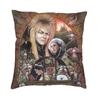 Luxury Labyrinth Worm Cushion Covers x Polyester Musical Adventure Movie Throw Pillow Case for Car Square Pillowcase