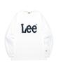 LEE Big Twitch Logo Long Sleeve T-Shirt White