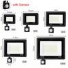 Motion Sensing LED Floodlight Outdoor Led Spotlight 20W 30W 50W 100W IP66 Waterproof Courtyard Garden Street Lighting Wall Lamp