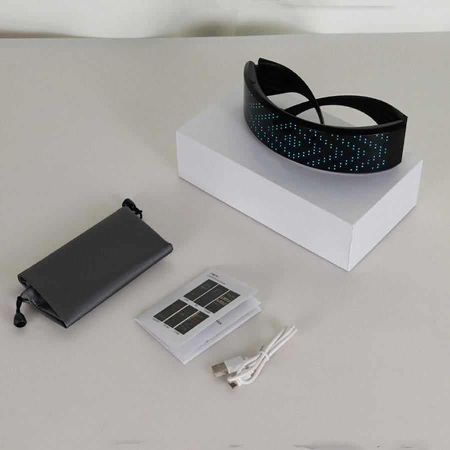 

Electronic DIY Magic Bluetooth LED Glasses Shining USB Charge Eyewears
