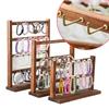 Wooden Jewelry Display Stand For Earrings Necklaces Keychains And Pendants With Natural Finish For Home Or Store Presentation