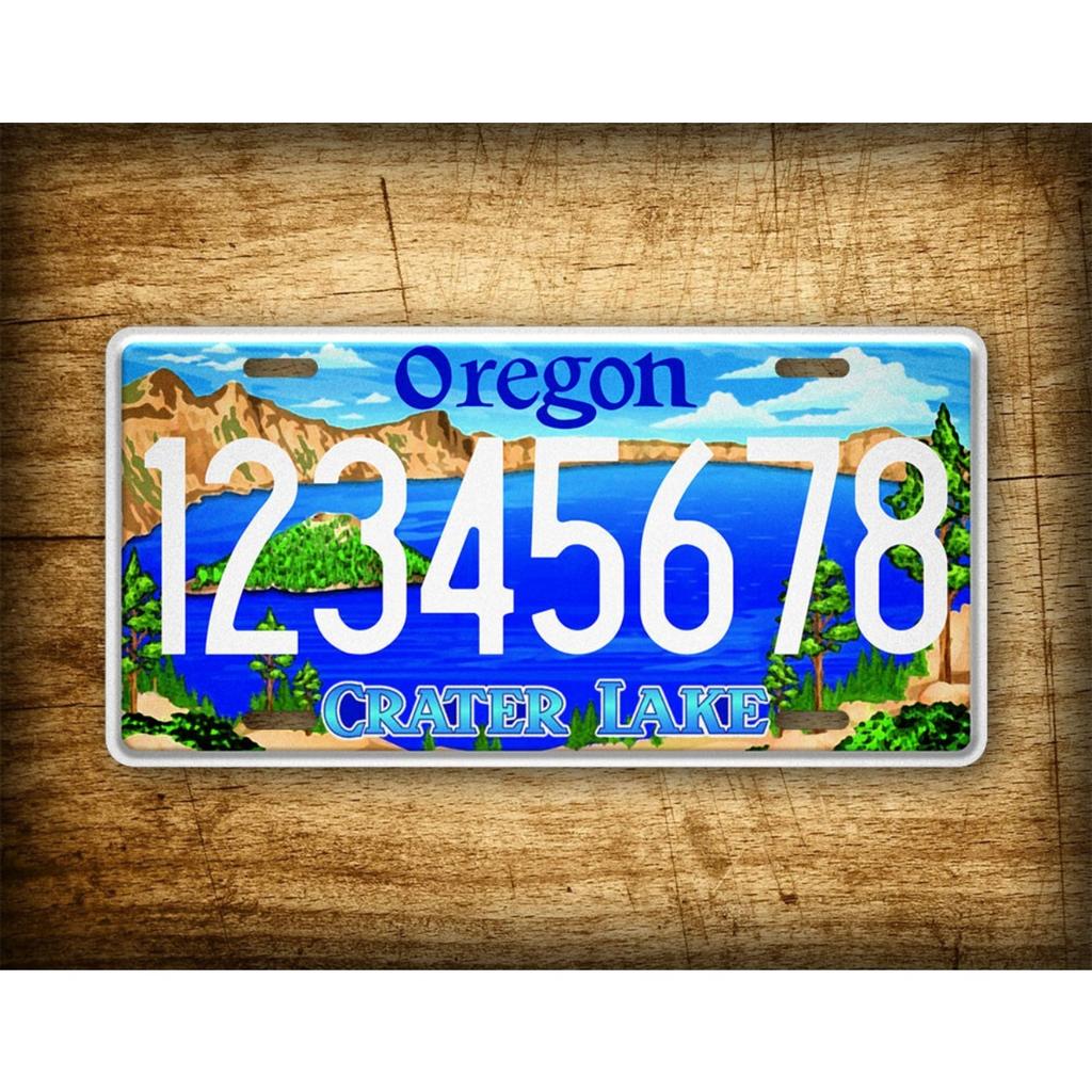 Personalized Oregon Crater Lake Custom Text Decorative Tag Dustproof & Waterproof (Only Decoration)