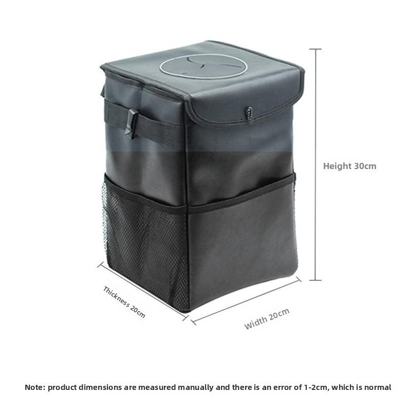 Foldable Removable Waterproof Car Trash Can with Lid Car Storage Box, Suitable for Trucks, SUV, Cars Multi-Purpose Trash Can