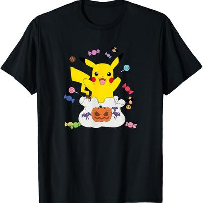 Pokémon - Halloween Pikachu Candy Bag T-Shirt