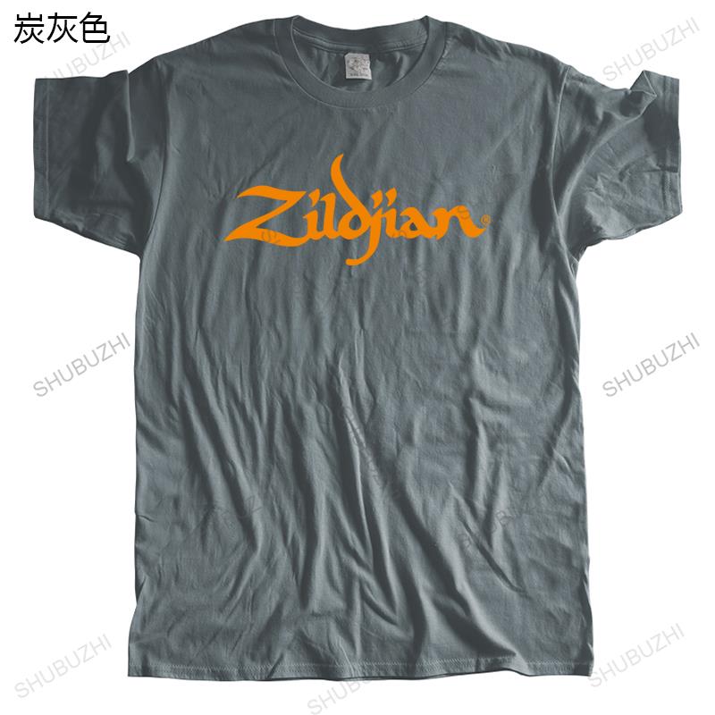 Neues T-Shirt Schwarze Oberteile für Herren Hochwertiges T-Shirt Allover ZILDJIAN CYMBALS & DRUMS T-SHIRT NEU Lustiges T-Shirt HERREN Baumwolle