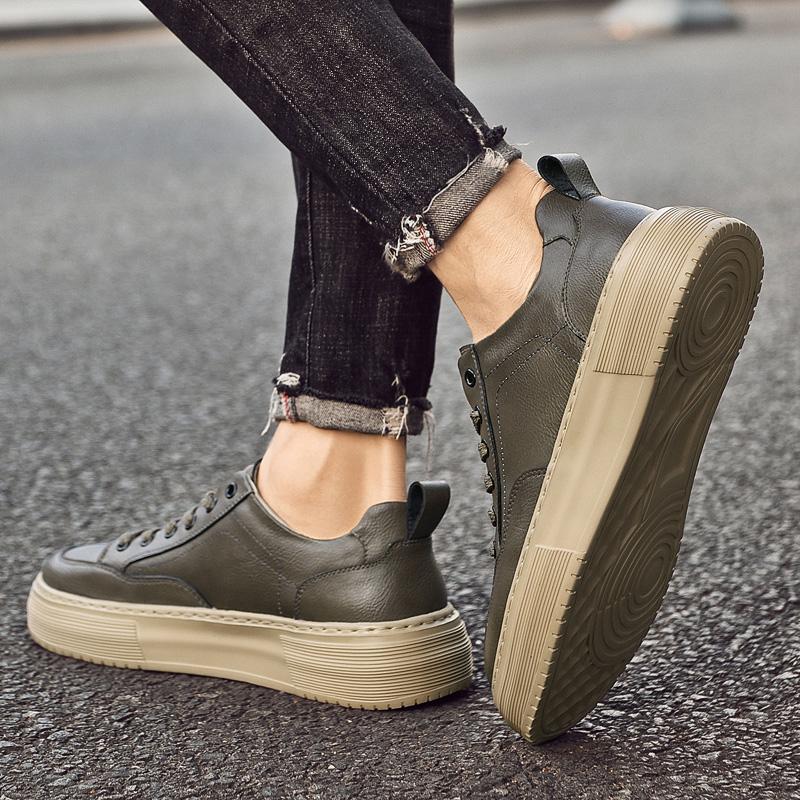 High Quality New Leather Lace Up Oxford Shoes Non-Slip Men's Sports Shoes Outdoor Comfort Trainers Masculino Travel Adulto Shoes