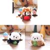 Panda Plush Toy With Magnetic Sucking Small Raccoon For Kids Gift And Collectors