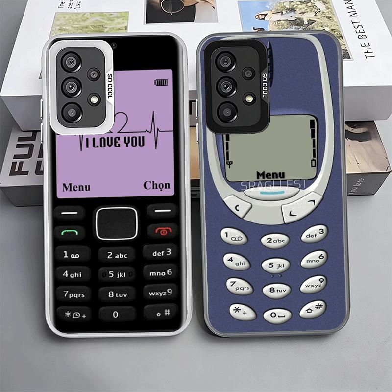 Funny Retro Callphone Shockproof Phone Case for Samsung A17 A16 A15 A14 A37 A57 A36 A56 A26 A35 A55 A25 A34 A54 A24 A13 A23 A33