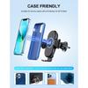 Wireless Car Charger Mount, Max 15W Fast Charging Car Phone Holder Charger, Phone Mount for Car Air Vent Compatible with iPhone 16 15 14 13 12 11 Pro