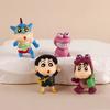 Crayon Shin Chan Character Miniature Figurine Set With Pvc For Desk Display And Collecting