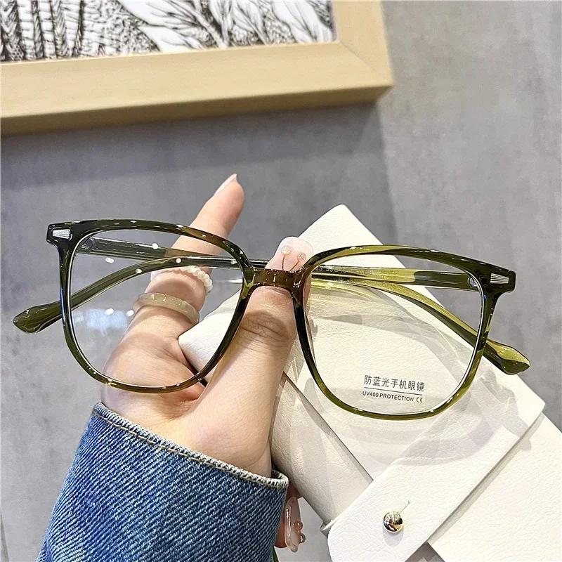 Fashionable Finished Myopia Glasses for Women Men Vintage Popular Anti-fatigue Myopic Eyewear Blue Ray Minus Diopter Eyeglasses