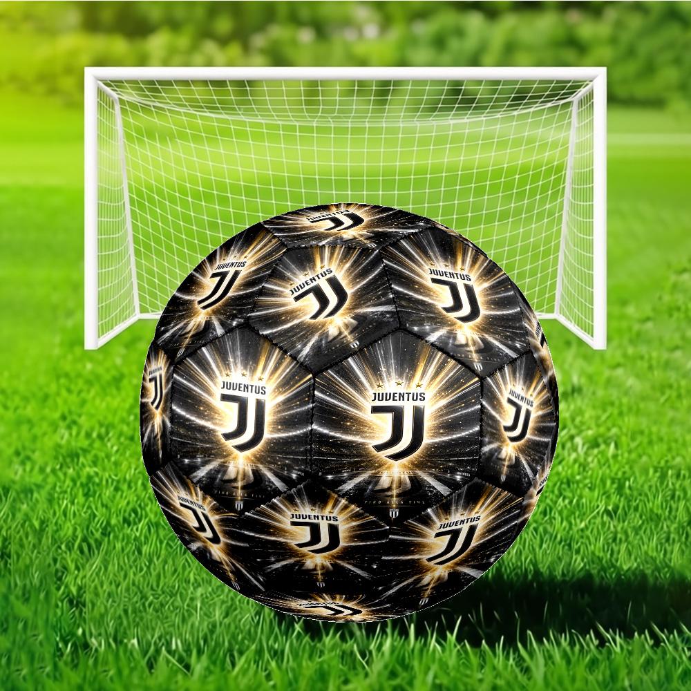 Juventus Endless Passion Soccer Ball Size 5 Soccer Ball, Machine-stitched, Soft and Comfortable, Suitable for Training and Matches Fan Gift