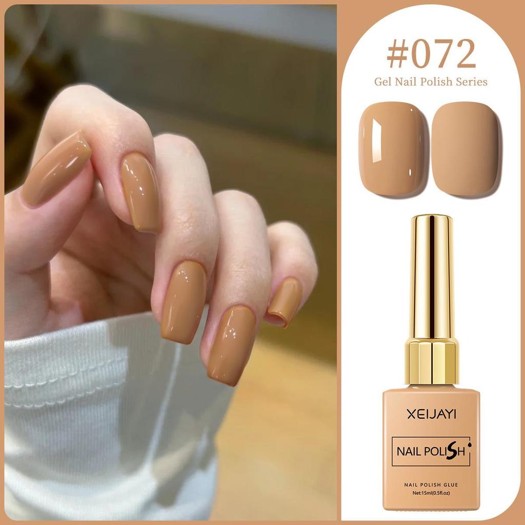 XEIJAYI 15ml Solid Color Nail Gel - 72 Color Options for Nail Art Salons