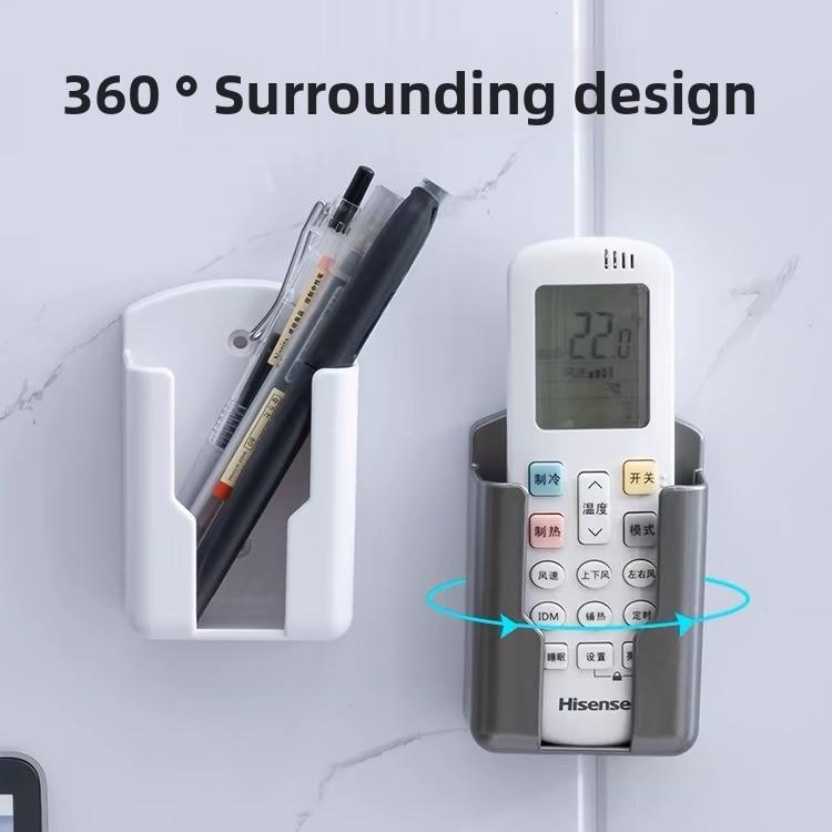 Fixed Remote Controller Wall-mounted Wall-mounted Hole-free Home Office Storage Rack
