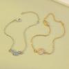 2Pcs Y2K Rhinestone Sun Moon Bracelets for Women Lovers Gold Color Silver Color Chain Friendship Bracelet Gifts Jewelry