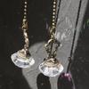 2PCS Bronze Crystal Pendant Home Decoration Car Trim Ceiling Fan Chain Extender Crystal Prism Drop Lamp Pendants