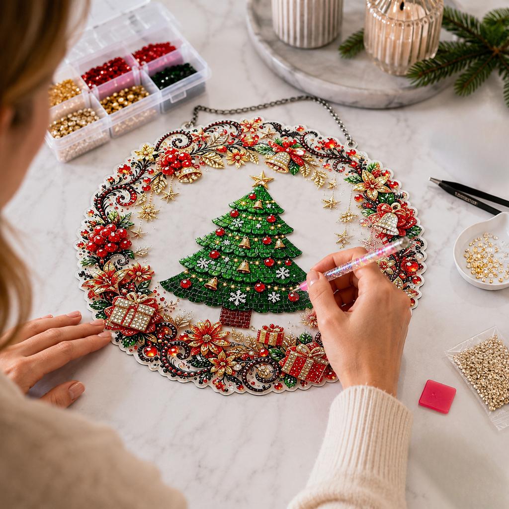 Christmas Tree 5D Ornament for Holiday Decoration