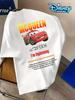 Disney Cars Lightning McQueen Im Lightning Print TShirt Men Women Unisex Casual Cotton Short Sleeve Tee Cartoon Racing Top