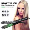 Steam Hair Straightener Flat Iron: Damage-Free, Four Temperature Settings, Ideal for Bangs and Styling