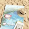 Cute Cat and Water Towel For Swim Yoga Gym Quick Drying Soft and skin-friendly Beach Towels All-Season