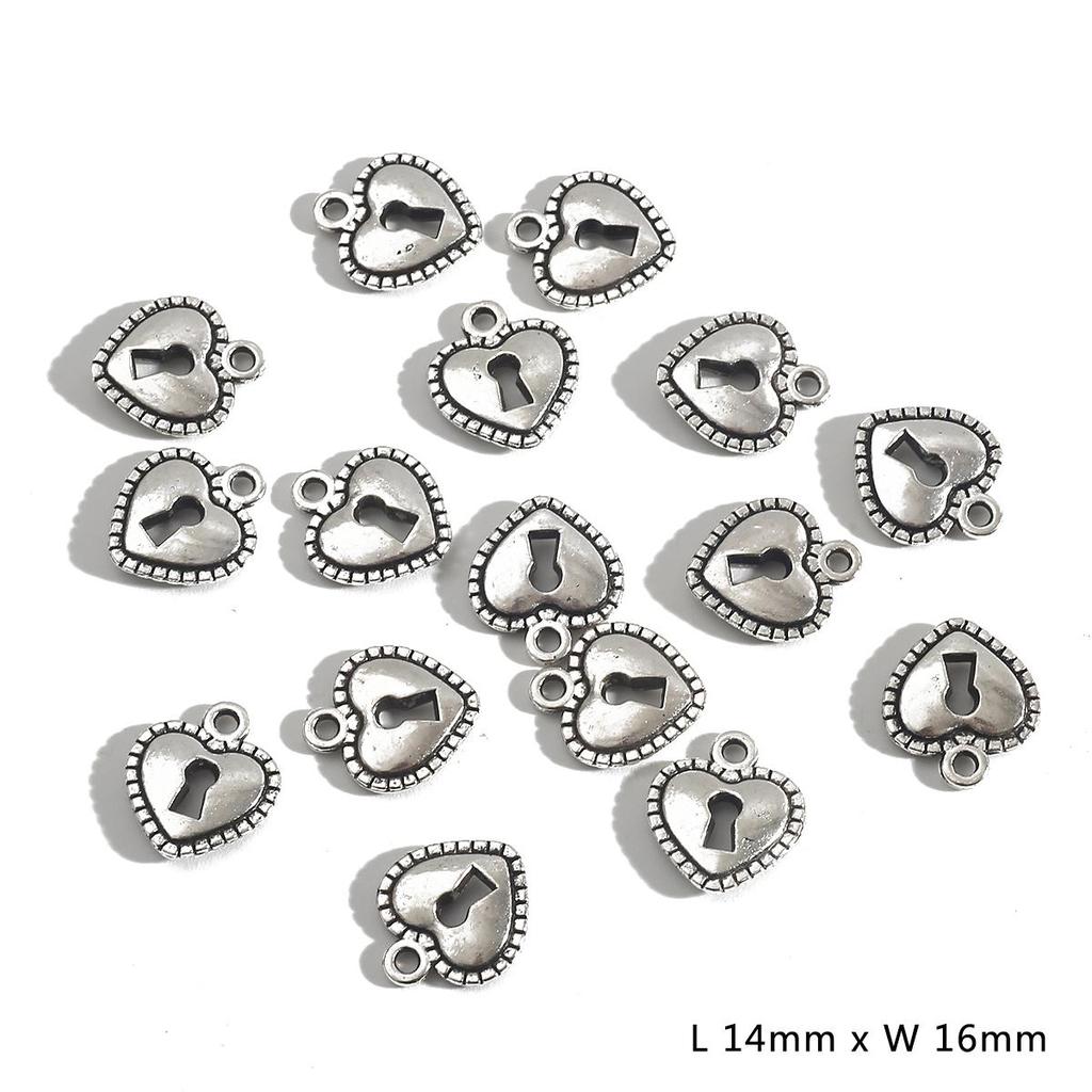 20/30Pcs Antique Silver Plated Key Lock Charm Pendants for Bracelet Necklace Accessories Diy Jewelry Making Handmade