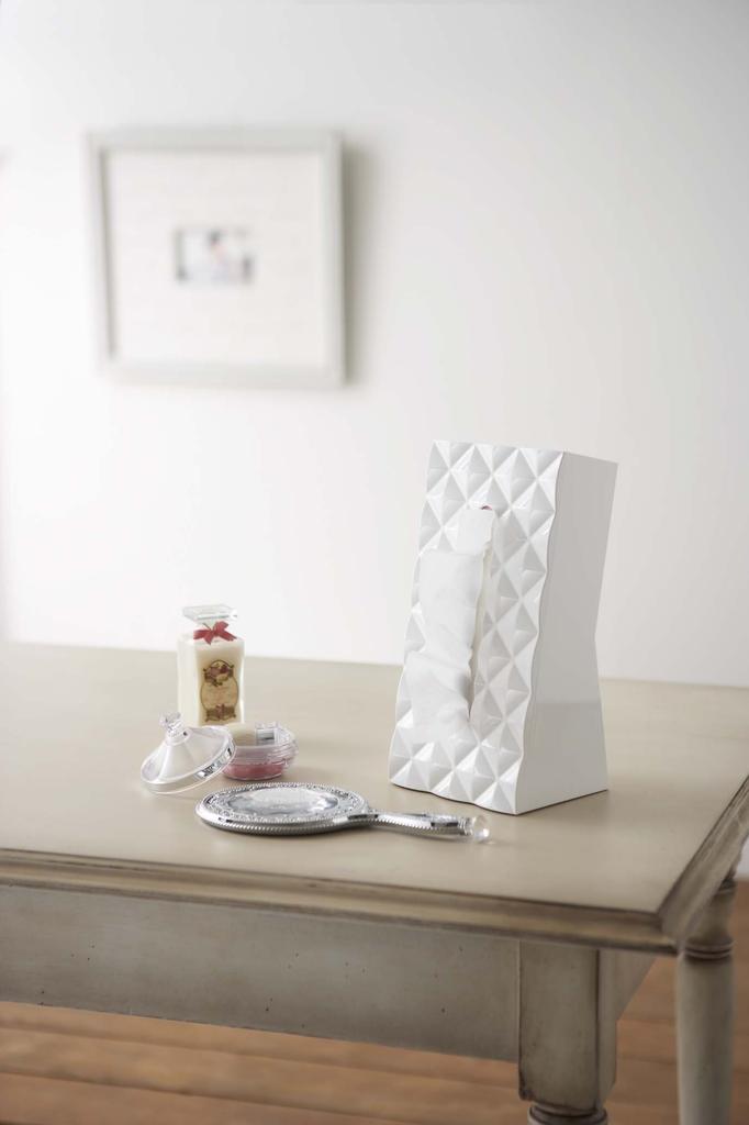 Yamazaki Jitsugyo Tissue Case Diamond White 6414