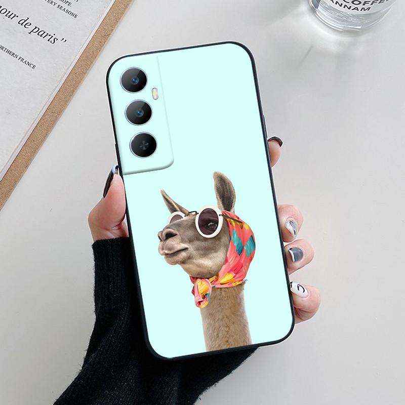 For Realme C65 Case C 65 Lovely Cartoon Flower Painted Soft Silicone Phone Cover For Realme C65 4G Funda Coque RealmeC65