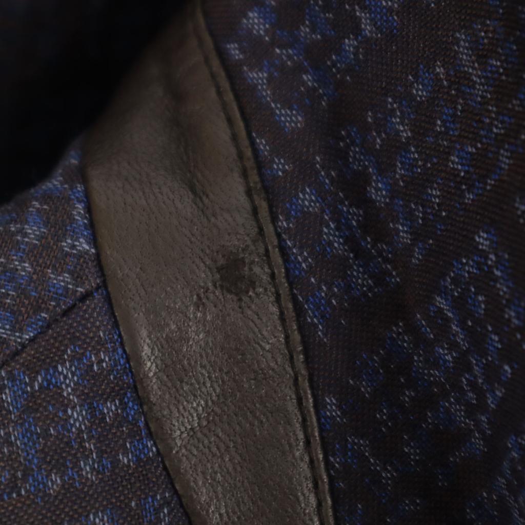 LANVIN LA COLLECTION Made in Japan Leinenmischung Karomuster Jacke 48 Herren Gebraucht