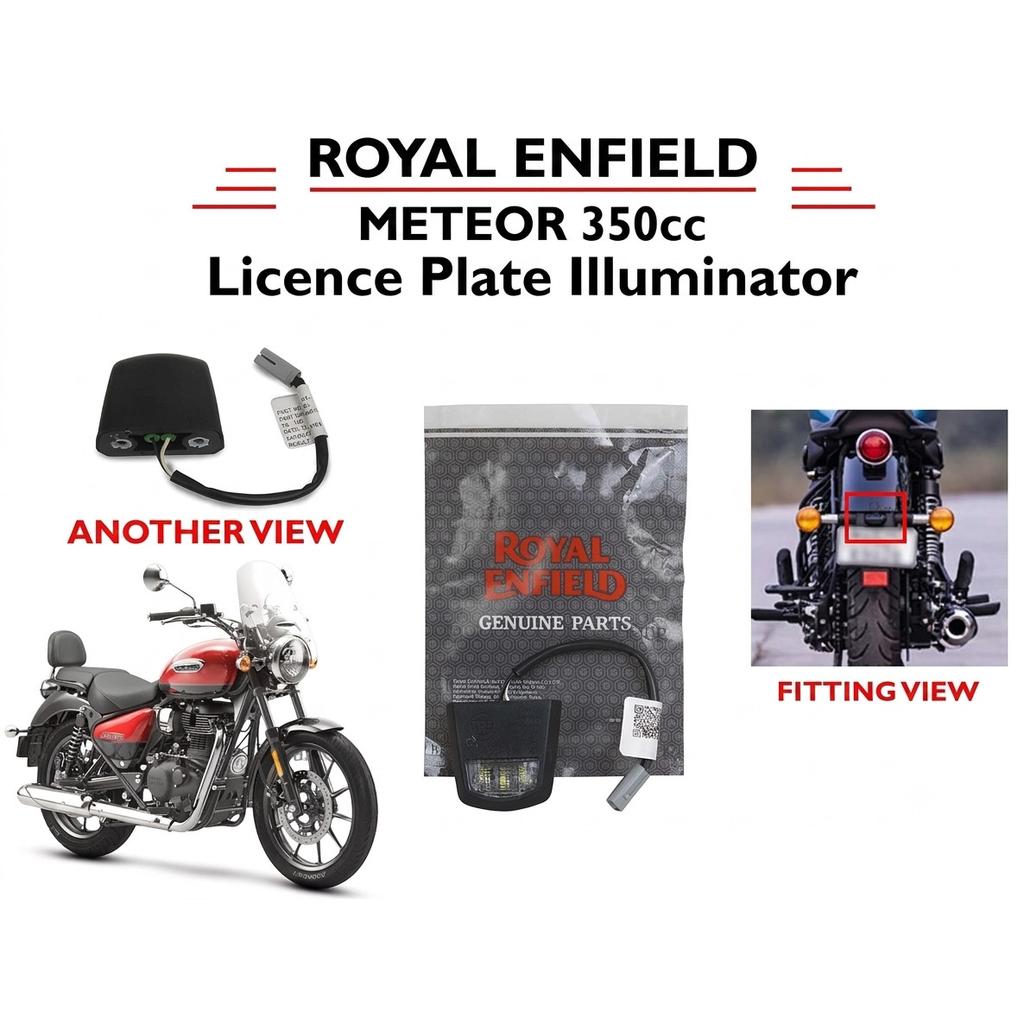 REAR LICENSE NUMBER PLATE LIGHT For ROYAL ENFIELD METEOR 350