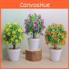 Plastic Exotica Murraya Artificial Flower Potted Plant For Decor Interior