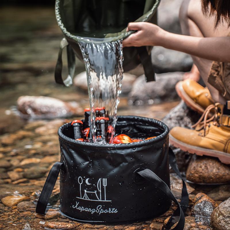 Skládací kbelík pro outdoorové cestování, autonomní jízda, piknik, rybaření, kempování, mytí zeleniny, malý kbelík, velkokapacitní nádrž na vodu