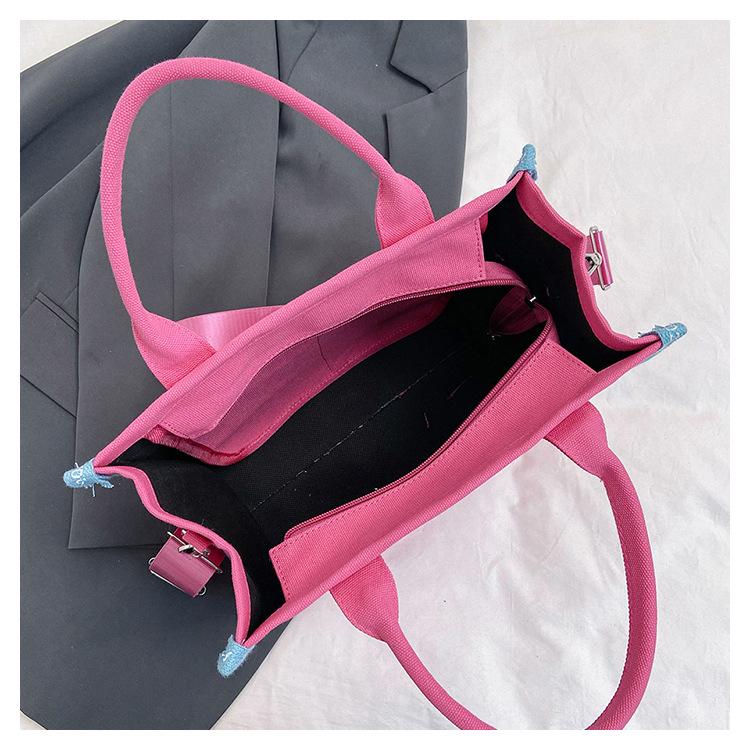 Damska torba płócienna typu tote o dużej pojemności