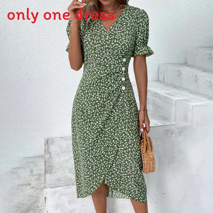 Geometric Pattern Short Sleeve Dress With 3d Digital Printing For Summer Casual Wear