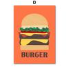 Pizza Ramen Tacos Burger Spaghetti Grilled Cheese Posters Prints Canvas Painting Nordic Wall Art Pictures Kitchen Room Decor