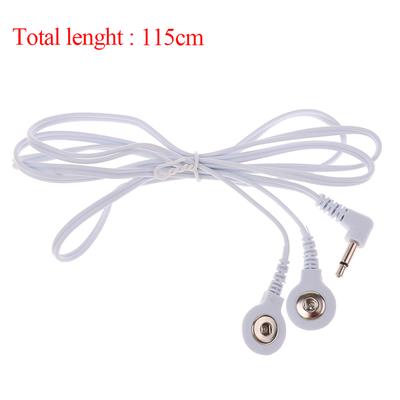 1PC Portable 3.5Mm Snap Replacement Tens Unit Cables 2-Way Universal Electrode Lead Wires Jack Dc Head