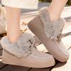 Shoes Women's Cotton Shoes Winter New Fashion Versatile Velvet Thickened Women's Snow Boots Non-slip Cotton Boots